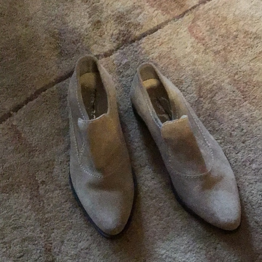Suede shoes. New